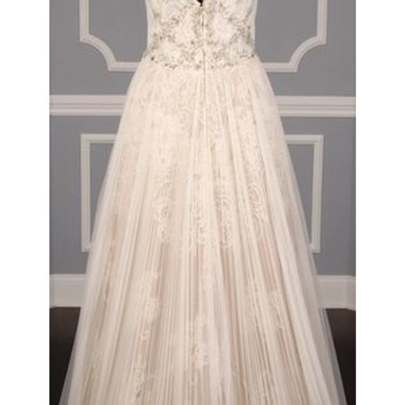 ISABELLE ARMSTRONG Willow Sleeveless V Neck Aline Beading Lace Wedding Dress 10 - Picture 9 of 12